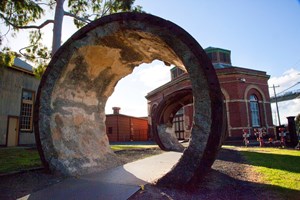 large exposed pipes
