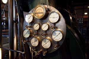 Detail of a steam pump